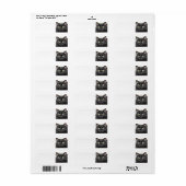 Zwarte kat etiket (Full Sheet)