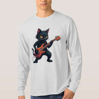 Zwarte Kat Gitarist T-shirt
