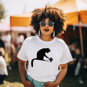 Zwarte Kat Gooit Republikein van Tafel T-shirt
