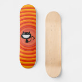 Zwarte kat grappig lachend Skateboards (Voorkant)