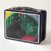 Zwarte kat groene draak (Voorkant)