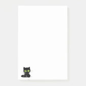 Zwarte Kat Groene Ogen Notities Post-it® Notes (Voorkant)