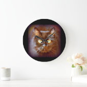 Zwarte kat grote klok (Huis)
