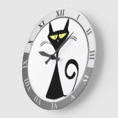 Zwarte kat grote klok (Hoek)