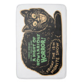  zwarte kat Halloween Badmat (Voorkant Verticaal)