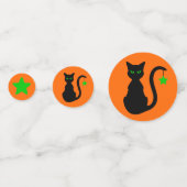 Zwarte kat Halloween Confetti (Voorkanten)