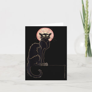 Zwarte Kat Halloween Grappige Kattenliefhebbers Ge Kaart