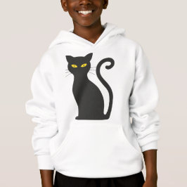 Zwarte kat Halloween Hoodie