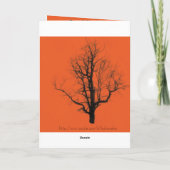 Zwarte Kat Halloween Kaart (Achterkant)