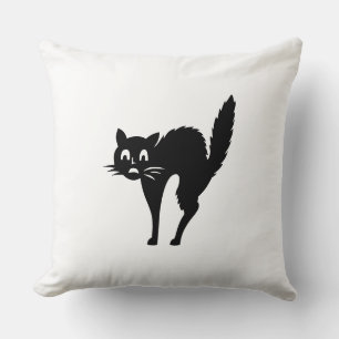 Zwarte kat Halloween Kussen