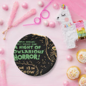  zwarte kat Halloween Papieren Bordje (Feest)