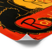 Zwarte Kat Halloween Steinlen Poster (Hoek)