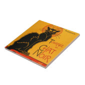 Zwarte Kat Halloween Steinlen Poster Tegeltje (Zijkant)