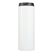 Zwarte kat heks enge Halloween pompoen oversized Thermosbeker (Achterkant)