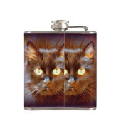 zwarte kat heupfles (Achterkant)