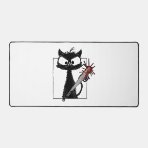 Zwarte Kat Honkbal Horror Halloween Bureaumat