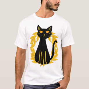 Zwarte Kat Huisdieren Horror Halloween Kinderen T-shirt