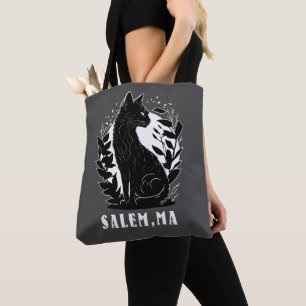 Zwarte kat illustratie   Salem Draagtas