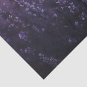 Zwarte kat in een lavendelveld illustratie tissuepapier (Detail)