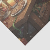 Zwarte Kat Inpakttechniek Kerstcadeaus Tissuepapier (Detail)