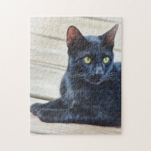 Zwarte Kat Kat Art Puzzel Legpuzzel (Verticaal)