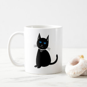 Zwarte Kat Kat Koffiemok