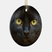 Zwarte kat keramisch ornament (Rechts)