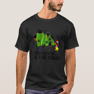 Zwarte Kat Kerstboom Wat Dan Nog IK Ben De Ster Ka T-shirt