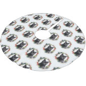 Zwarte Kat Kerstkrans Feestelijke Kitten Kerstboom Rok (Gekanteld)