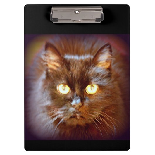 Zwarte kat klembord (Voorkant)