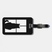 Zwarte Kat Klik om de optie voor vensterkleur aan Bagagelabel (Achterkant horizontaal)