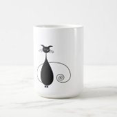 Zwarte kat koffiemok (Center)