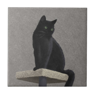 Zwarte Kat Koninklijk Tegeltje