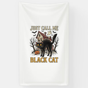 Zwarte Kat Kostuum Spookhuis Grappig Halloween Sh Spandoek