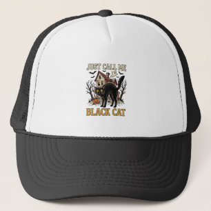 Zwarte Kat Kostuum Spookhuis Grappig Halloween Sh Trucker Pet