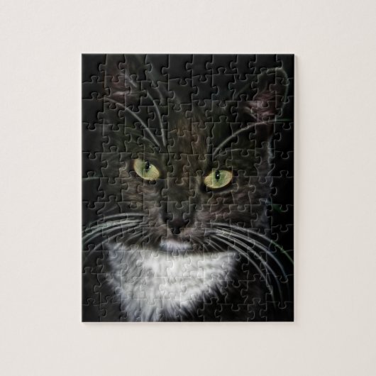 Zwarte kat legpuzzel (Verticaal)