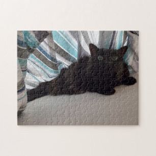 Zwarte kat legpuzzel