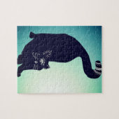 Zwarte kat legpuzzel (Horizontaal)