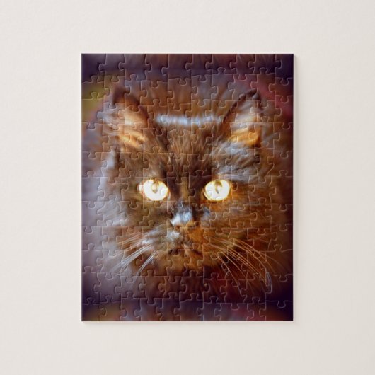 zwarte kat legpuzzel (Verticaal)