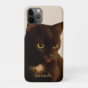 Zwarte kat liefde huisdier boho stijl Uncommon iP iPhone 11 Pro Hoesje