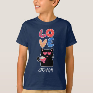 Zwarte Kat, Liefde, Valentijnsdag T-shirt