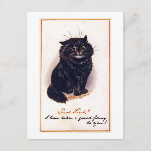 Zwarte kat, Louis Wain Briefkaart