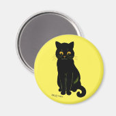 Zwarte kat, Louis Wain Magneet (Voorkant / Achterkant)