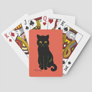 Zwarte kat, Louis Wain Pokerkaarten