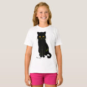 Zwarte kat, Louis Wain T-shirt (Voorkant volledig)