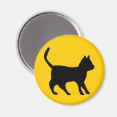 Zwarte kat magneet (Voorkant / Achterkant)