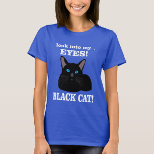 Zwarte Kat Mama Kat Dierenvriend Zwarte Kat T-shirt