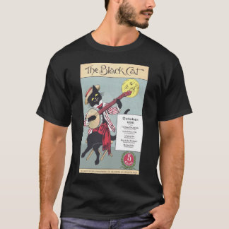 Zwarte Kat Mannen, donkerhoes T-Shirt