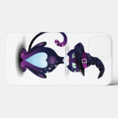 Zwarte kat met heksenpet Case-Mate iPhone case (Achterkant (horizontaal))