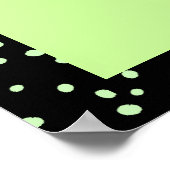 zwarte kat met hoge oogboldruk poster (Hoek)